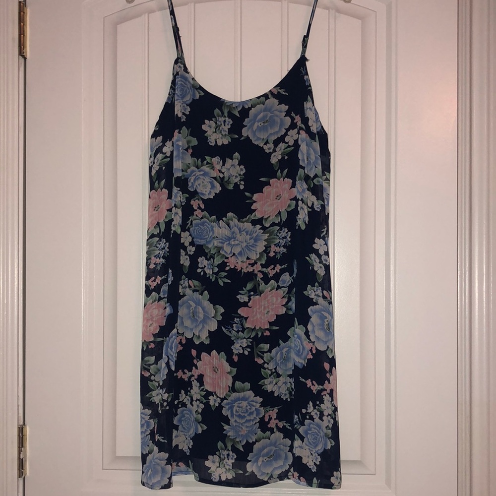 Navy blue mini dress. Size S